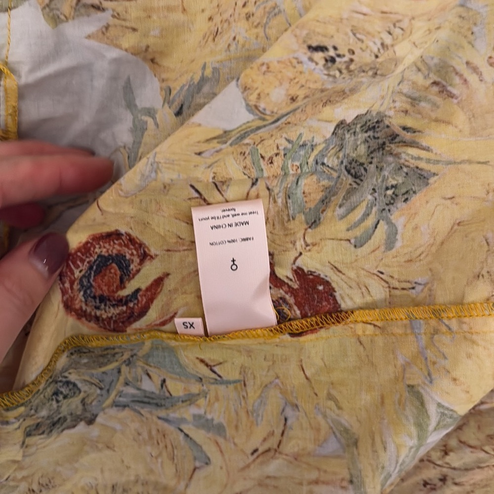SOLD NWT SELKIE Sunflowers Cotton Ritz Gown - Picture 13 of 13